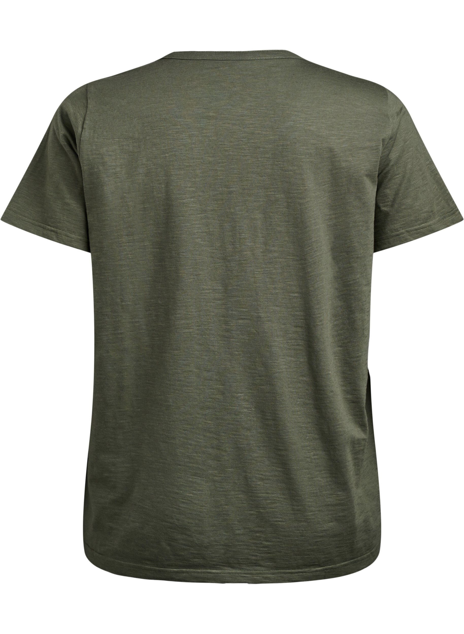 ZizziT-shirt z guzikami, Zielony, Packshot image number 1