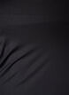 Dopasowany top basic z gladkiego materialu, Czarne, Packshot image number 2