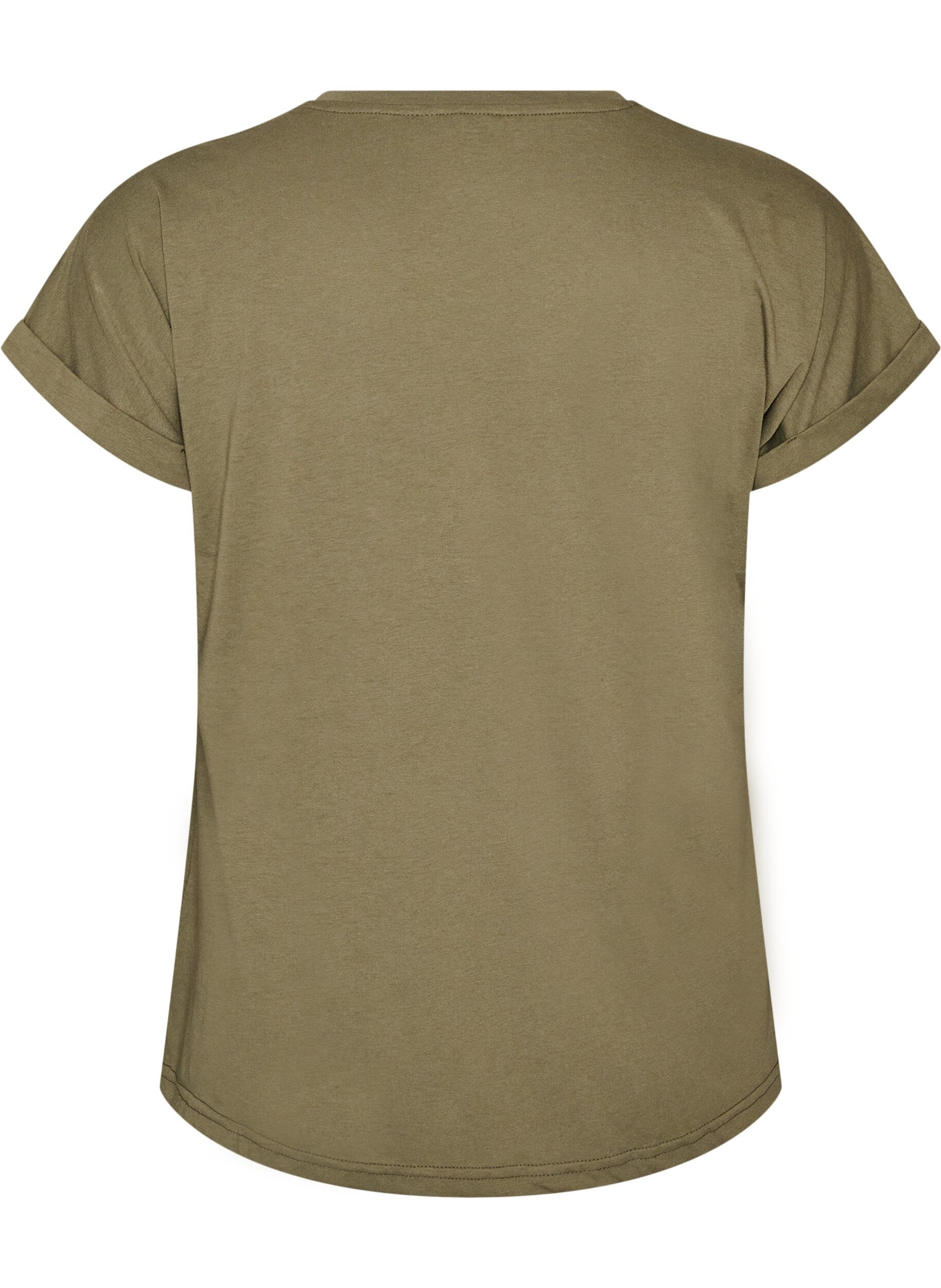 ZizziT-shirt z ozdobnym nadrukiem z przodu, Zielony, Packshot image number 1