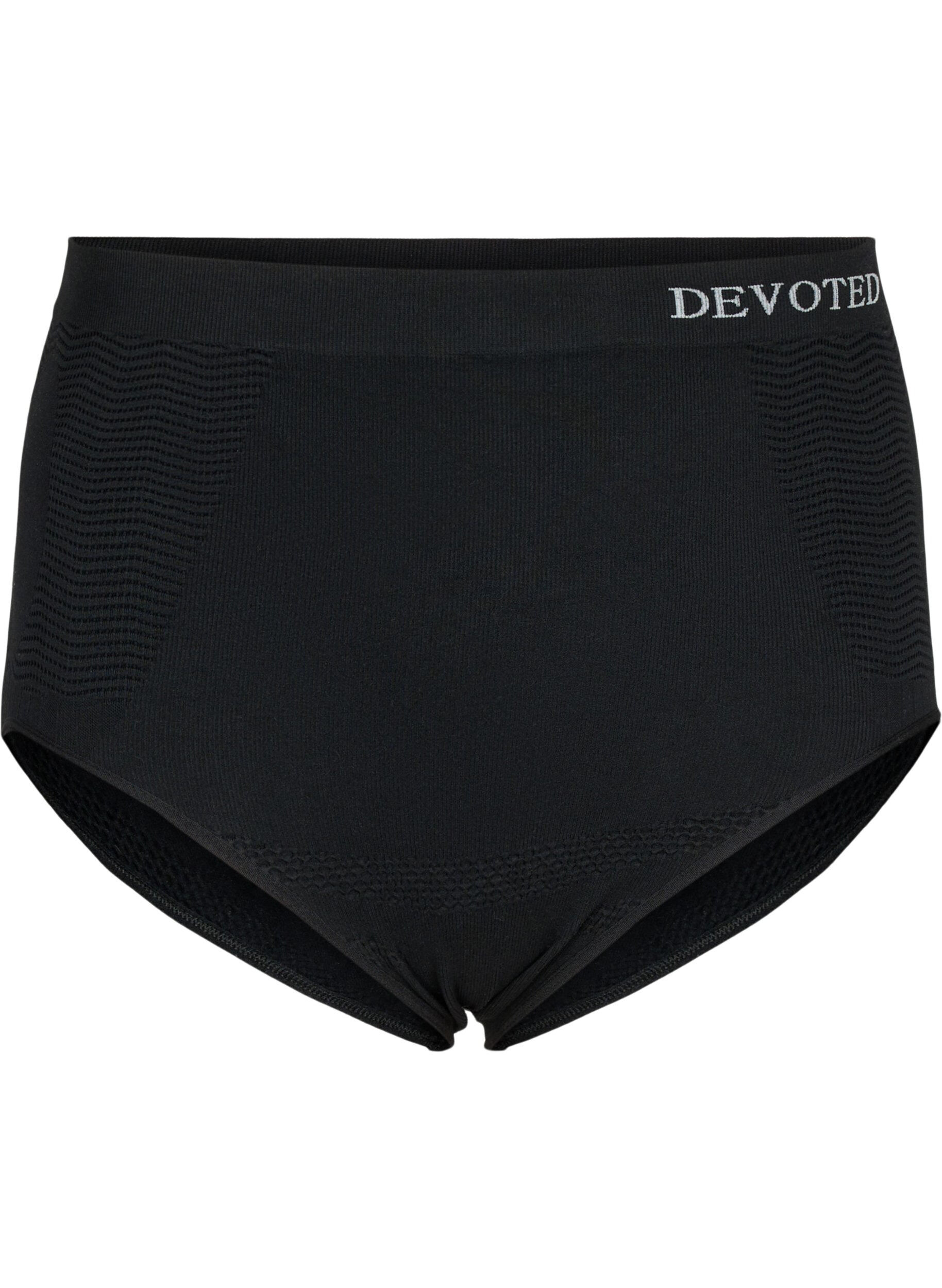 Zizzi Bezszwowe spodnie 3/4 z wysokim stanem, Black, Packshot image number 0