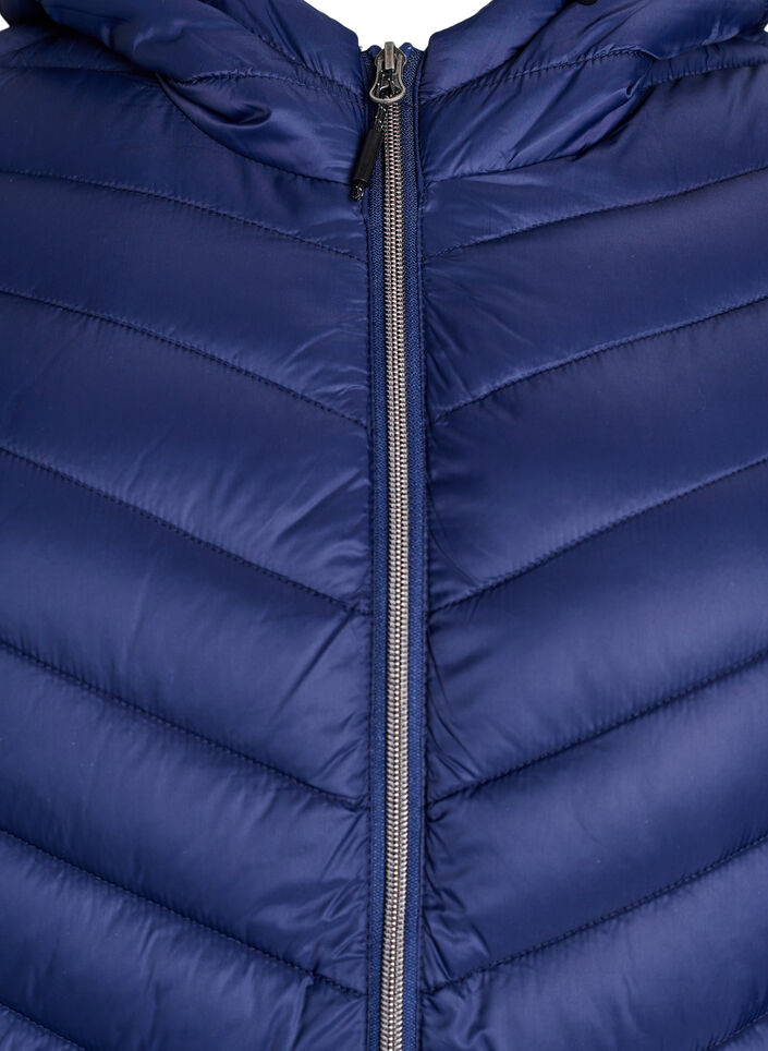 Lekka kurtka z kapturem, Niebieskie, Packshot image number 2