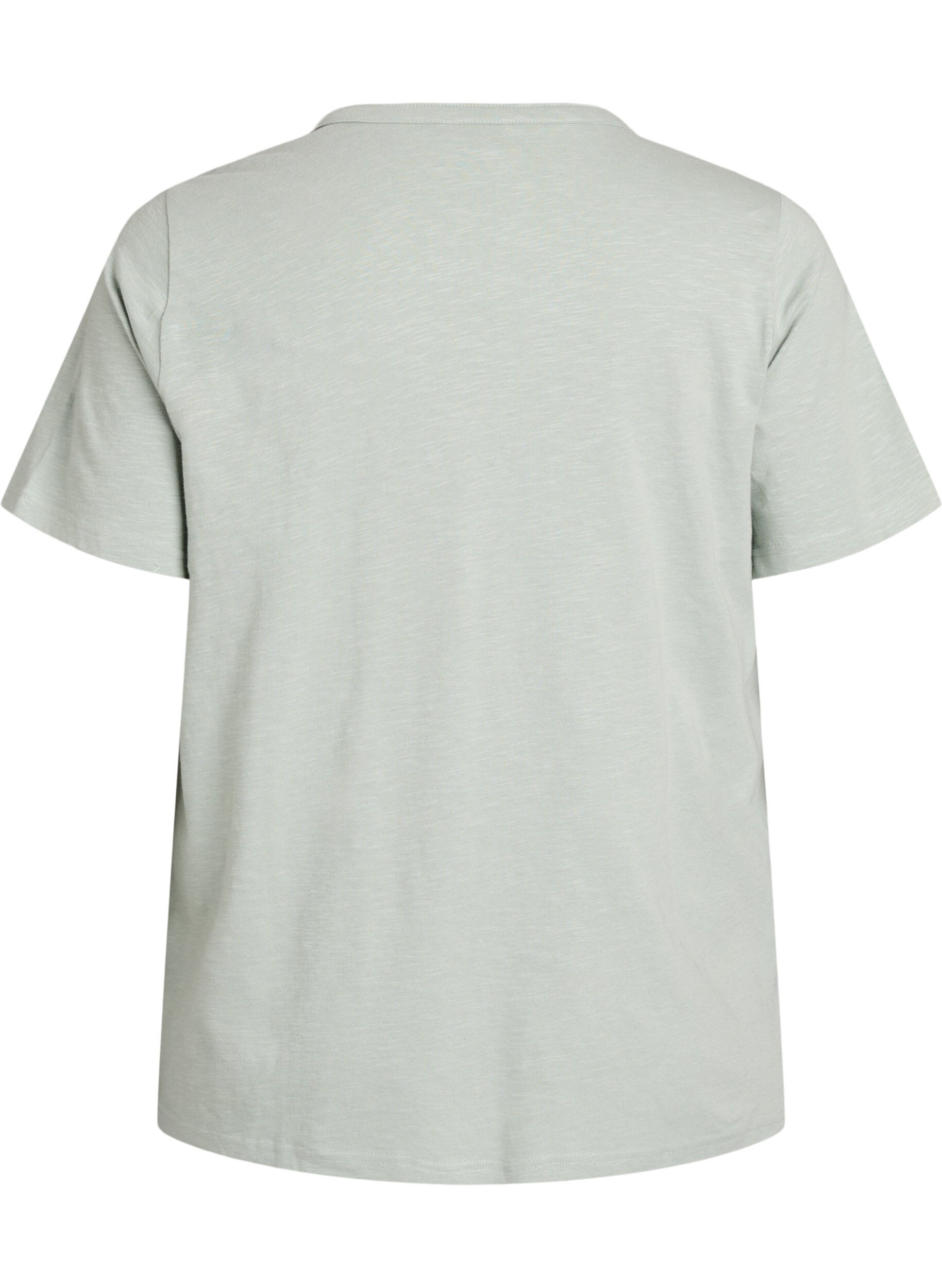 ZizziT-shirt z guzikami, Zielony, Packshot image number 1