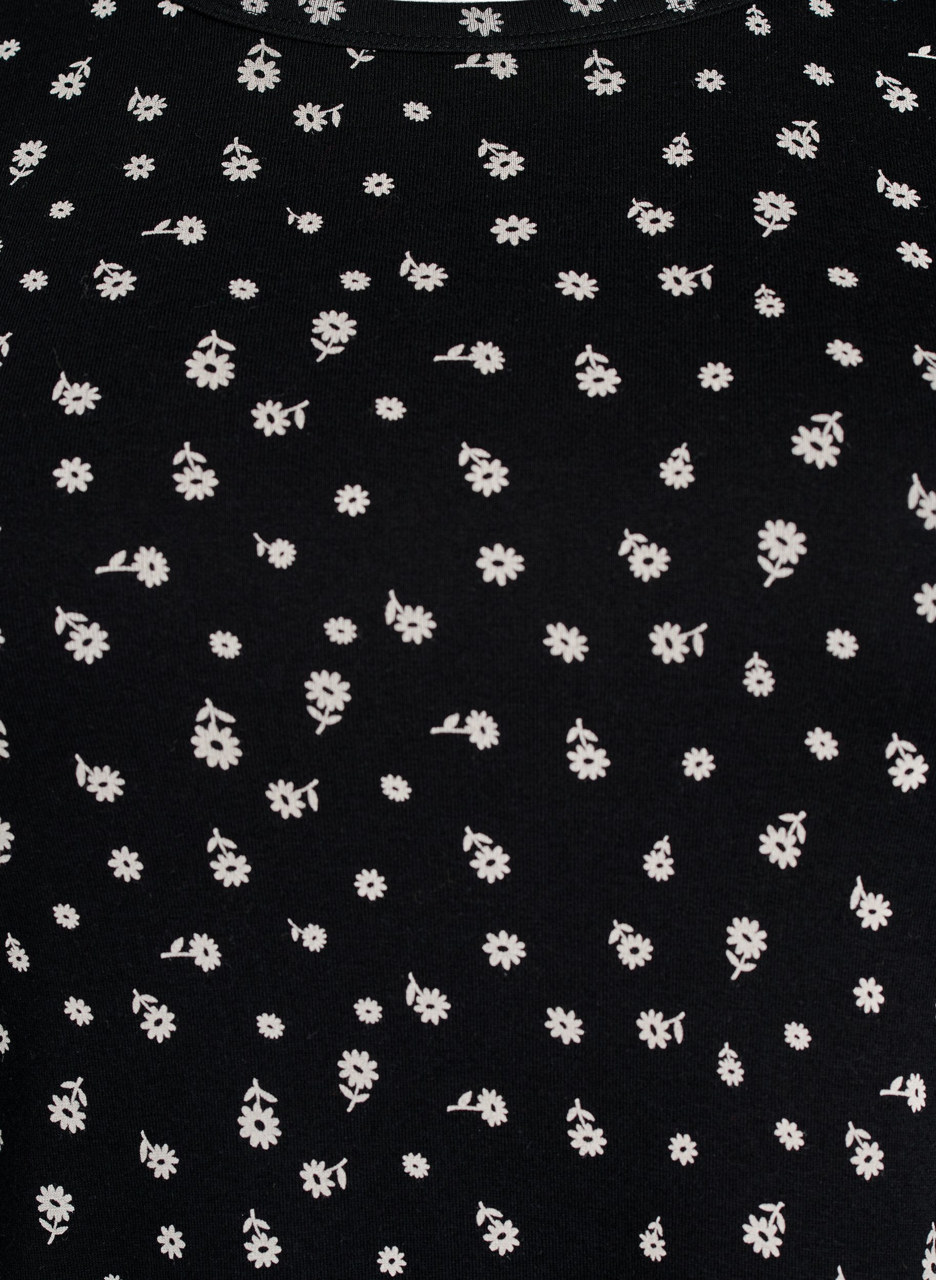 Zizzi Koszulka bawelniana z nadrukiem na calej powierzchni, Czarne, Packshot image number 2