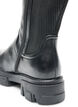 Dlugie buty z zeberkowymi wstawkami, Czarne, Packshot image number 4