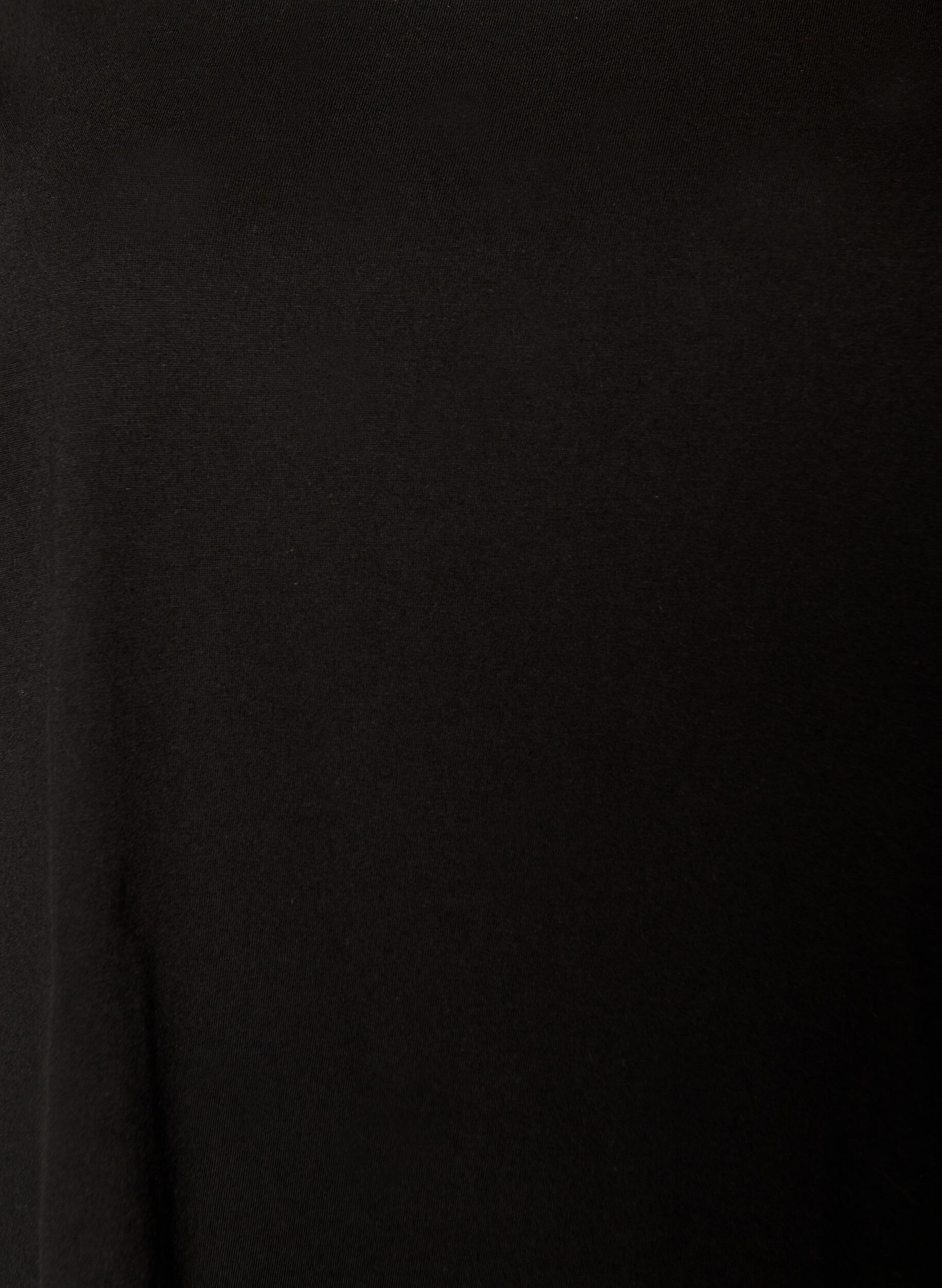 Zizzi 2-pack T-shirt z kr&oacute;tkim rekawem, Czarne, Packshot image number 3