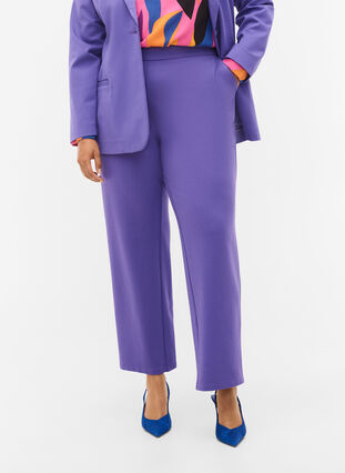 Klasyczne spodnie o szerokich nogawkach, Ultra Violet, Model image number 2
