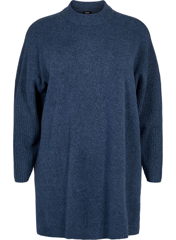 Dluga dzianinowa bluzka z dlugimi rekawami, Bering Sea Mel., Packshot image number 0