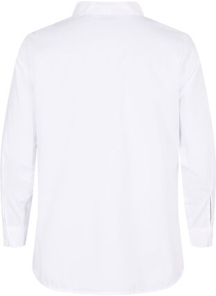 Koszula z mieszanki bawelny, Bright White, Packshot image number 1