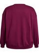 Bluza z nadrukiem tekstowym, Ciemnobordowy, Packshot image number 1