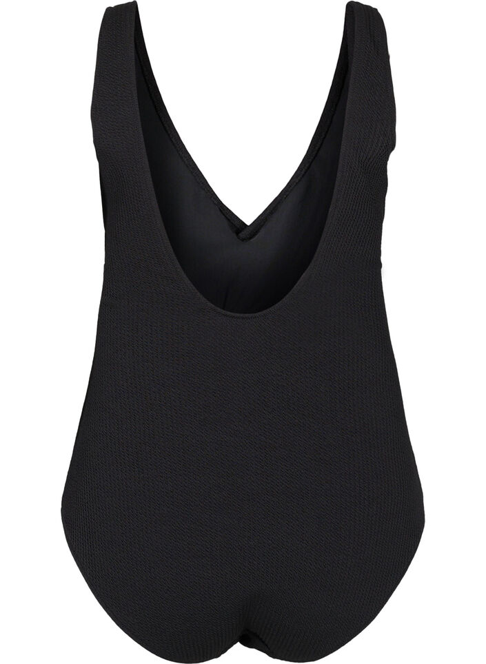 Strój kapielowy w stylu kopertowym, Black, Packshot image number 1