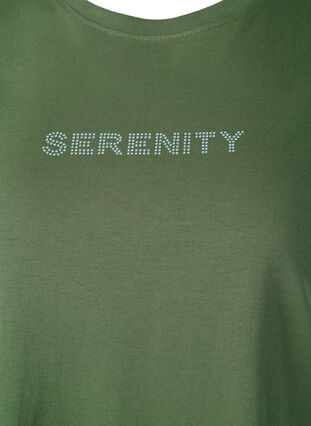 Koszulka z bawelny organicznej z napisem, Thyme SERENITY, Packshot image number 2