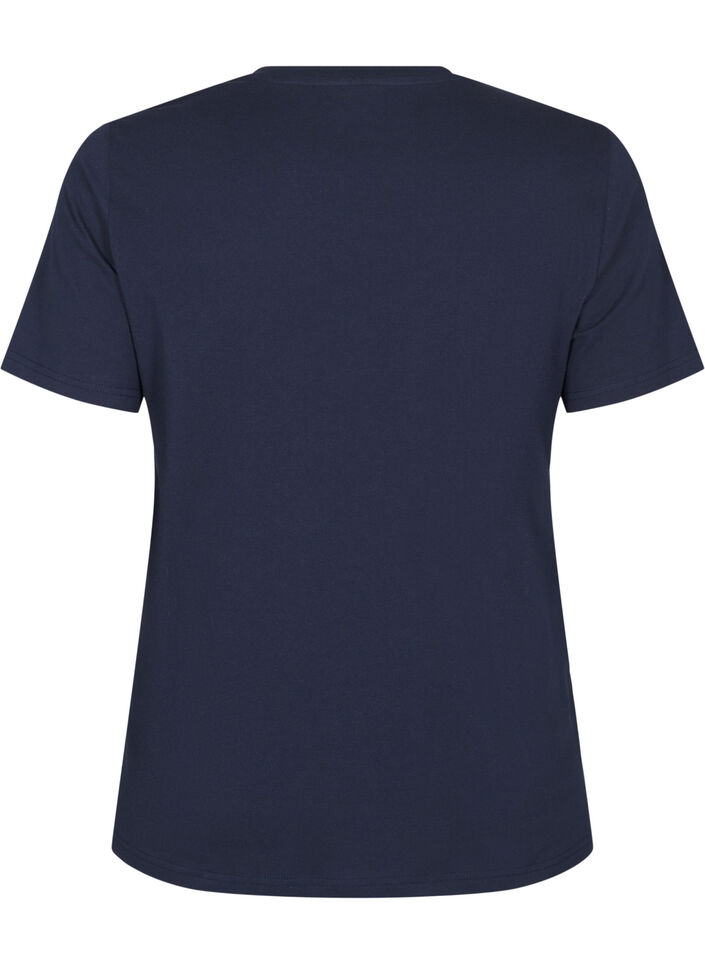 T-shirt z bawelny organicznej z nadrukiem, Night Sky Printet, Packshot image number 1