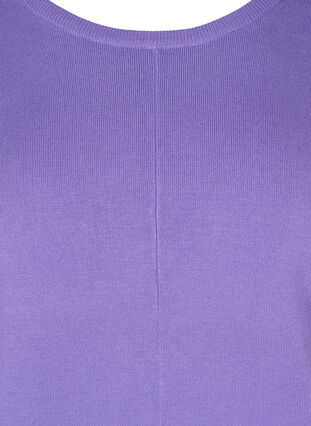 Dzianinowy sweter z okraglym dekoltem, Paisley Purple, Packshot image number 2