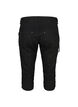 Jeansy capri o dopasowanym kroju z kieszeniami, Czarne, Packshot image number 1