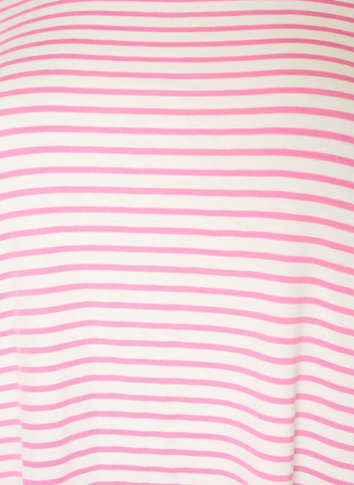 Koszulka z TENCEL&trade; Lyocell i paskami, R&oacute;żowy, Packshot image number 2