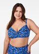 G&oacute;ra od bikini z fiszbinami i wzorem, Niebieskie, Model image number 0
