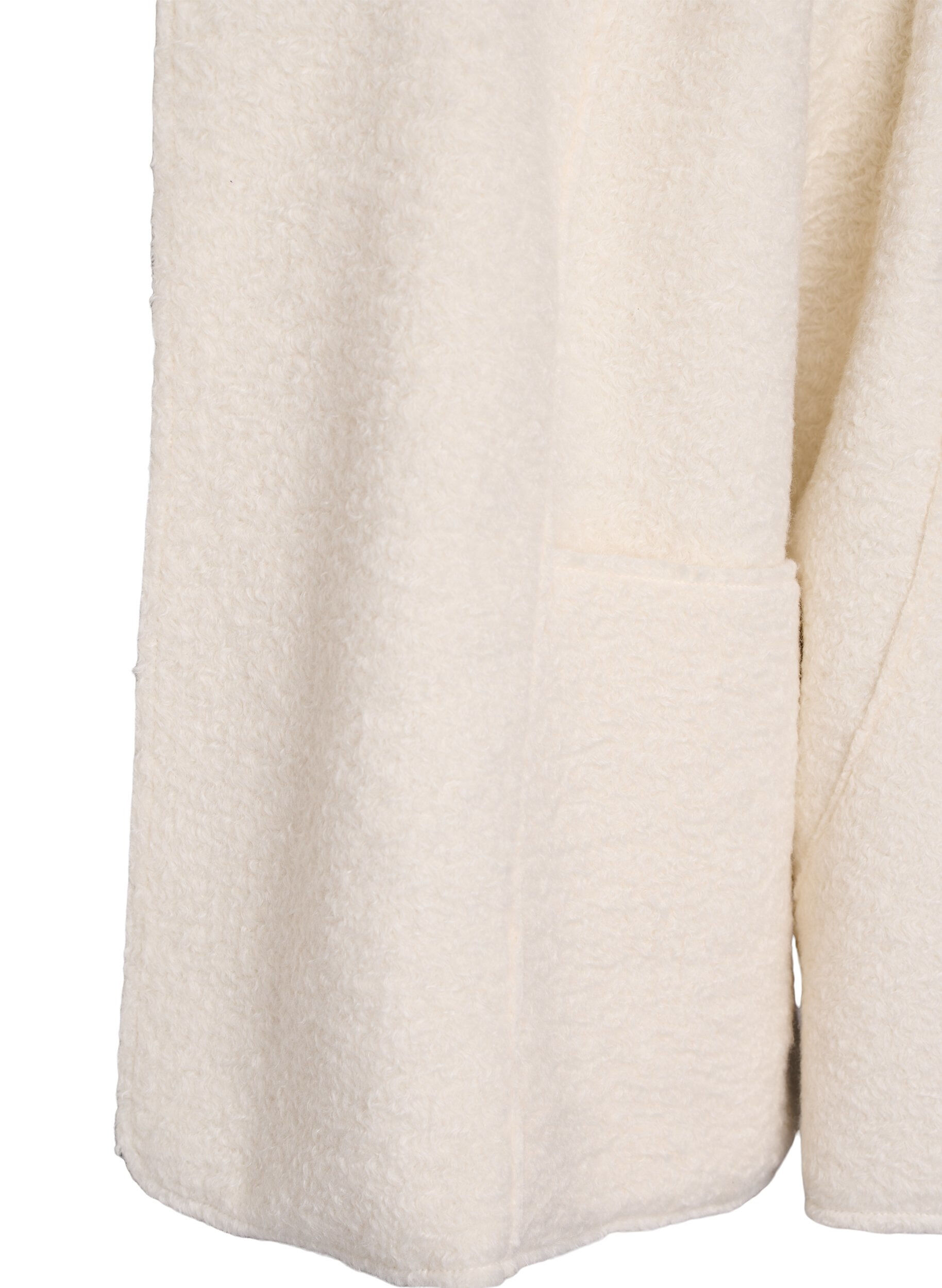 Zizzi Luzny kardigan z kieszeniami, Biały, Packshot image number 3