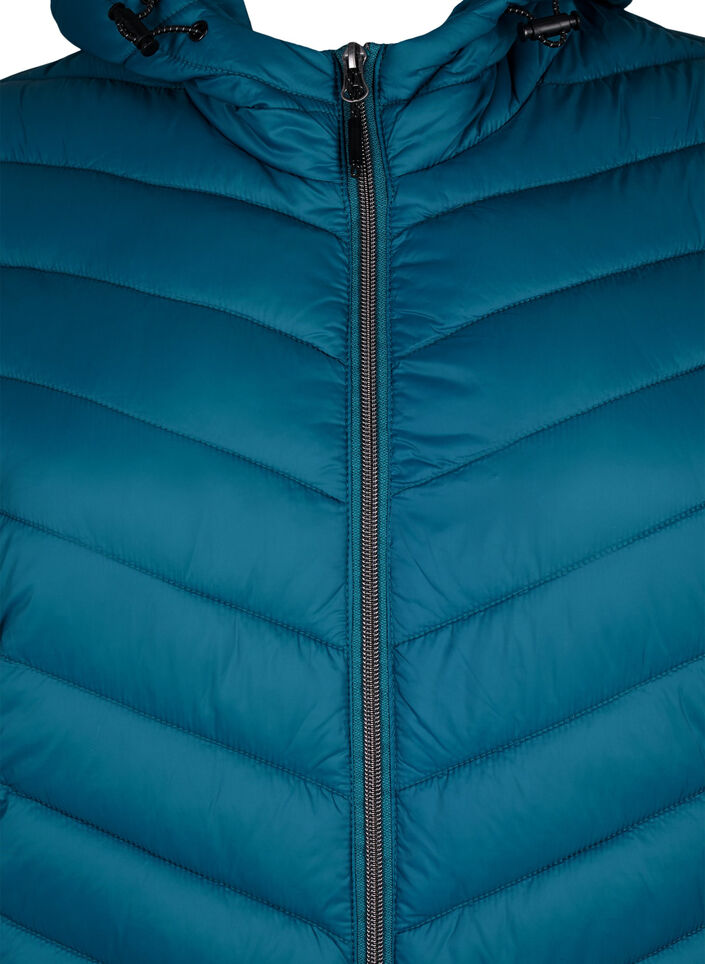 Lekka kurtka z kapturem, Niebieskie, Packshot image number 2