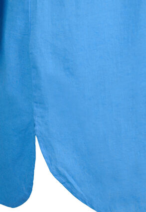 Koszula o przedluzonym kroju z krótkimi rekawami, Ultramarine, Packshot image number 3