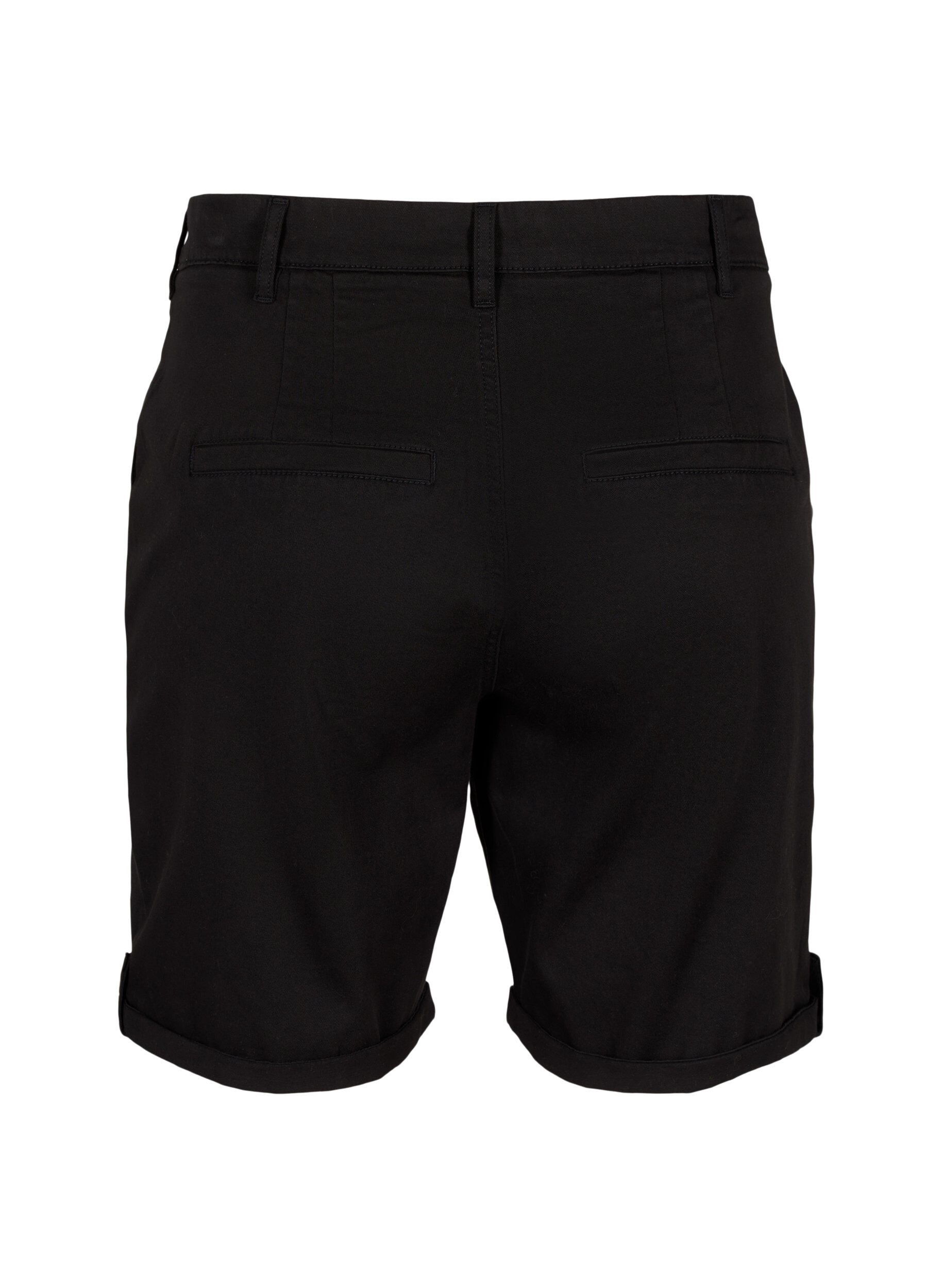 Zizzi Szorty chino z kieszeniami, Black, Packshot image number 1