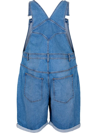 Jeansowe spodenki typu kombinezon, Light blue denim, Packshot image number 1