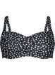 Góra od bikini z nadrukiem, Black White Dot, Packshot image number 0