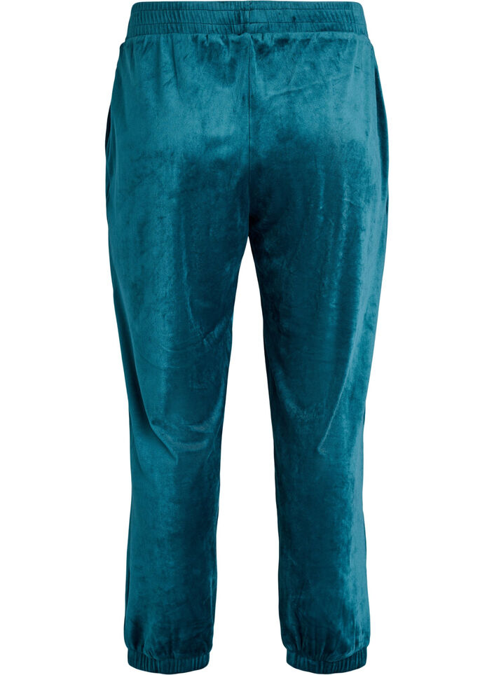 Luzne aksamitne spodnie, Zielony, Packshot image number 1