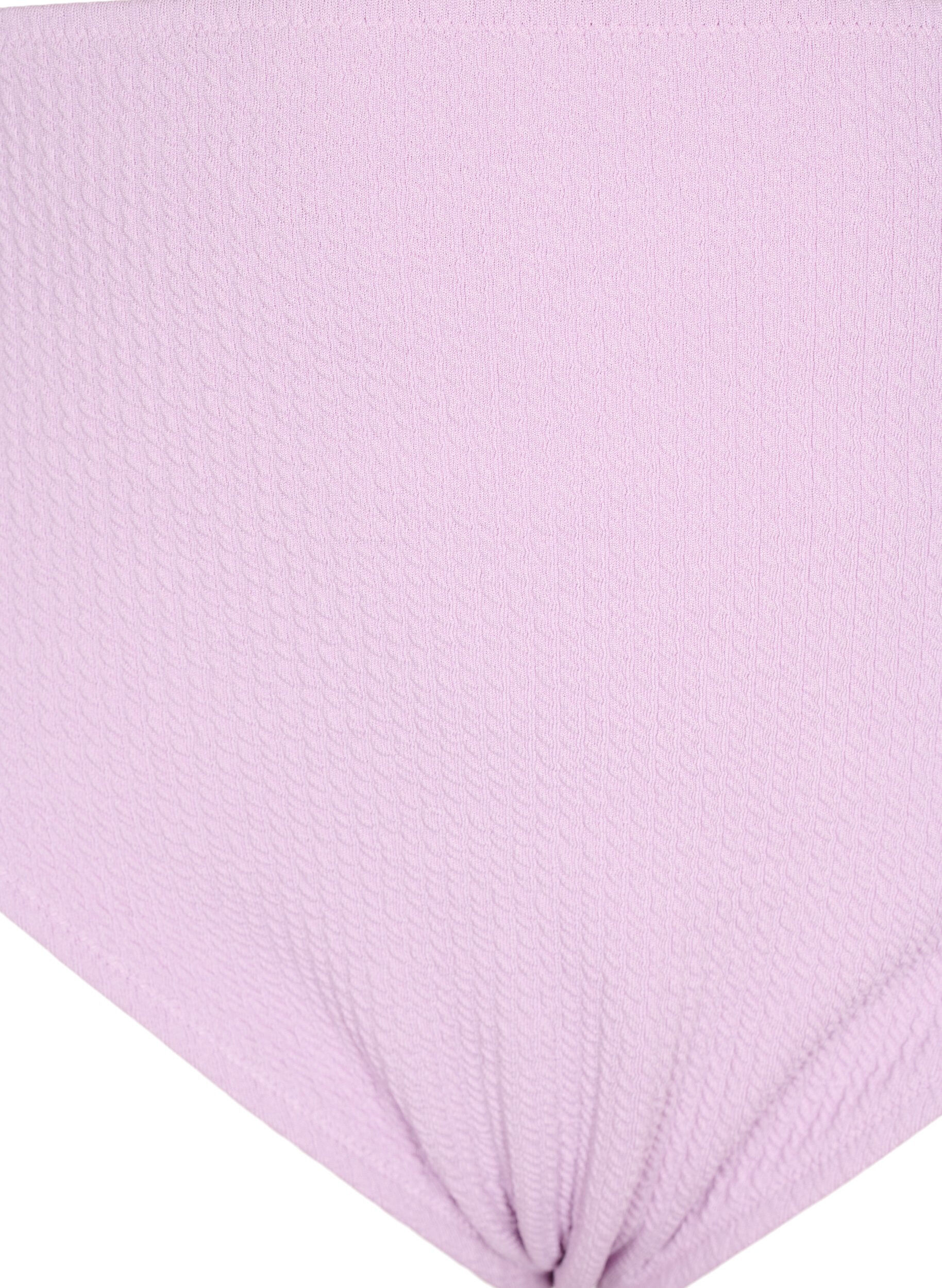 Zizzi Figi damskie od bikini z krepa, Fioletowy, Packshot image number 2