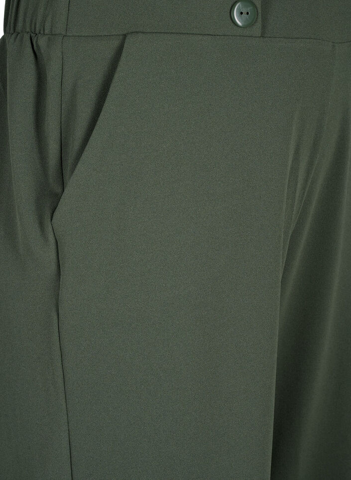 Spodnie 7/8 o luznym kroju, Zielony, Packshot image number 2