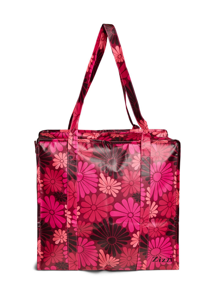 Torba na zakupy z suwakiem, Czerwony, Packshot image number 1
