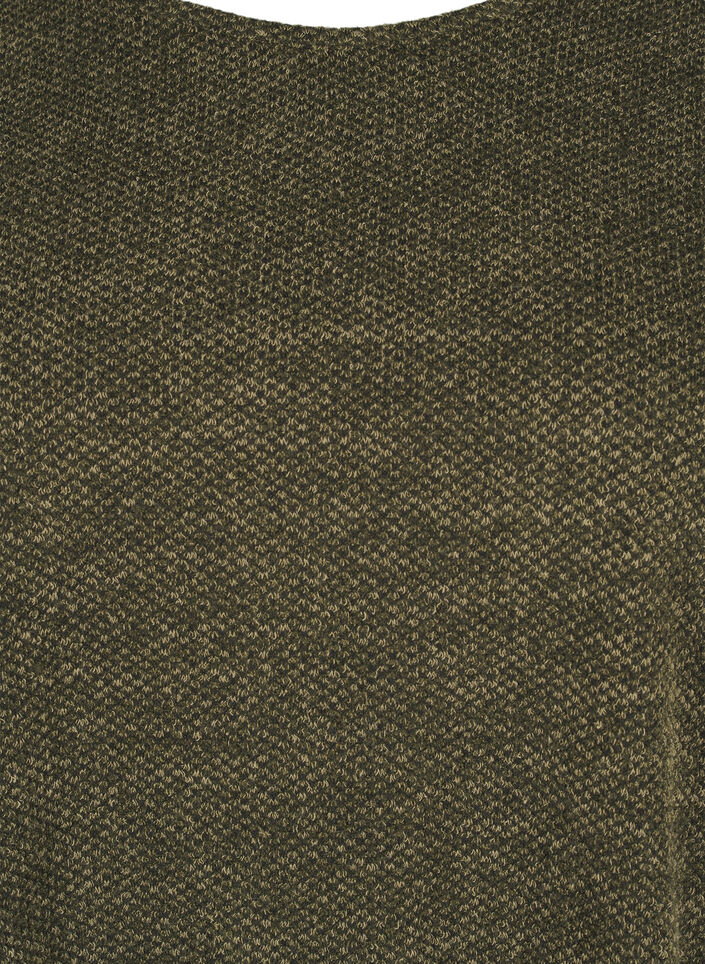 Melanzowa bluzka z okraglym dekoltem i dlugimi rekawami, Winter Moss, Packshot image number 2