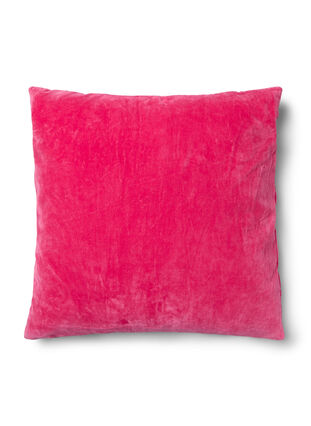 Welurowa poszewka na poduszke w paski, Fandango Pink Comb, Packshot image number 1