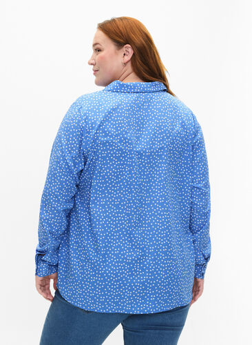 FLASH – koszula w kropki, Marina White Dot, Model image number 1