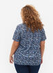 Flash – koszulka z nadrukiem i dekoltem w szpic, Blue Green Ditsy, Model image number 1