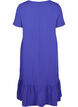 Short-sleeved viscose dress with v-neck, Dazzling Blue, Packshot image number 1