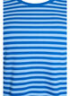 T-shirt w paski o prazkowanej fakturze, Niebieskie, Packshot image number 2