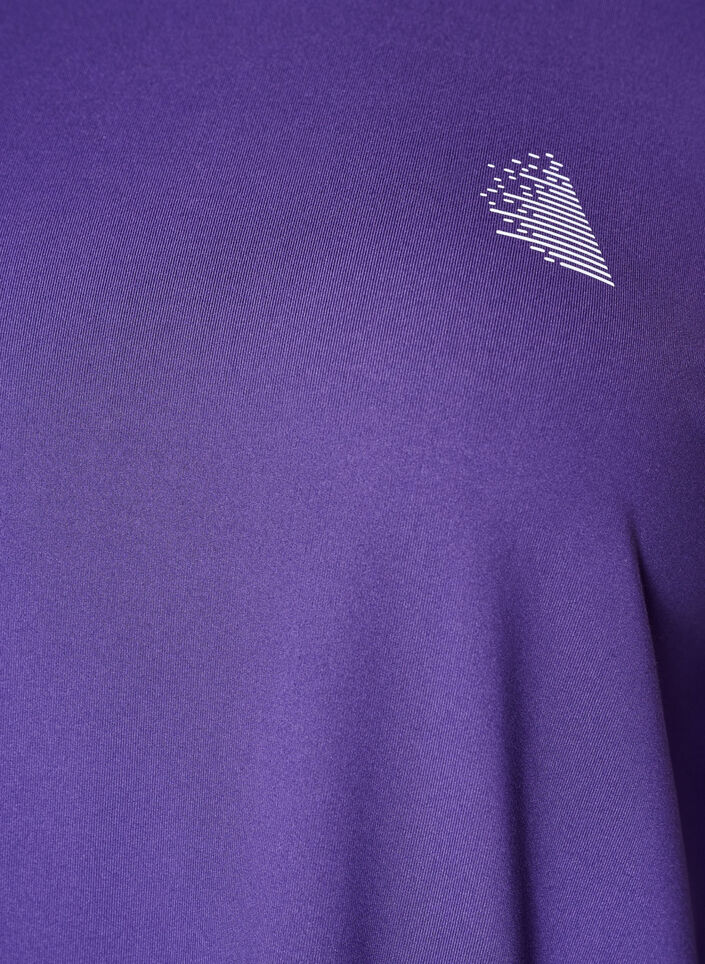 Sportowy top z rekawami 3/4, Fioletowy, Packshot image number 2