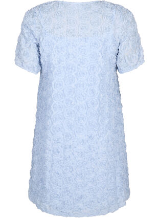 Imprezowa sukienka w kwiaty 3D, Cashmere Blue, Packshot image number 1
