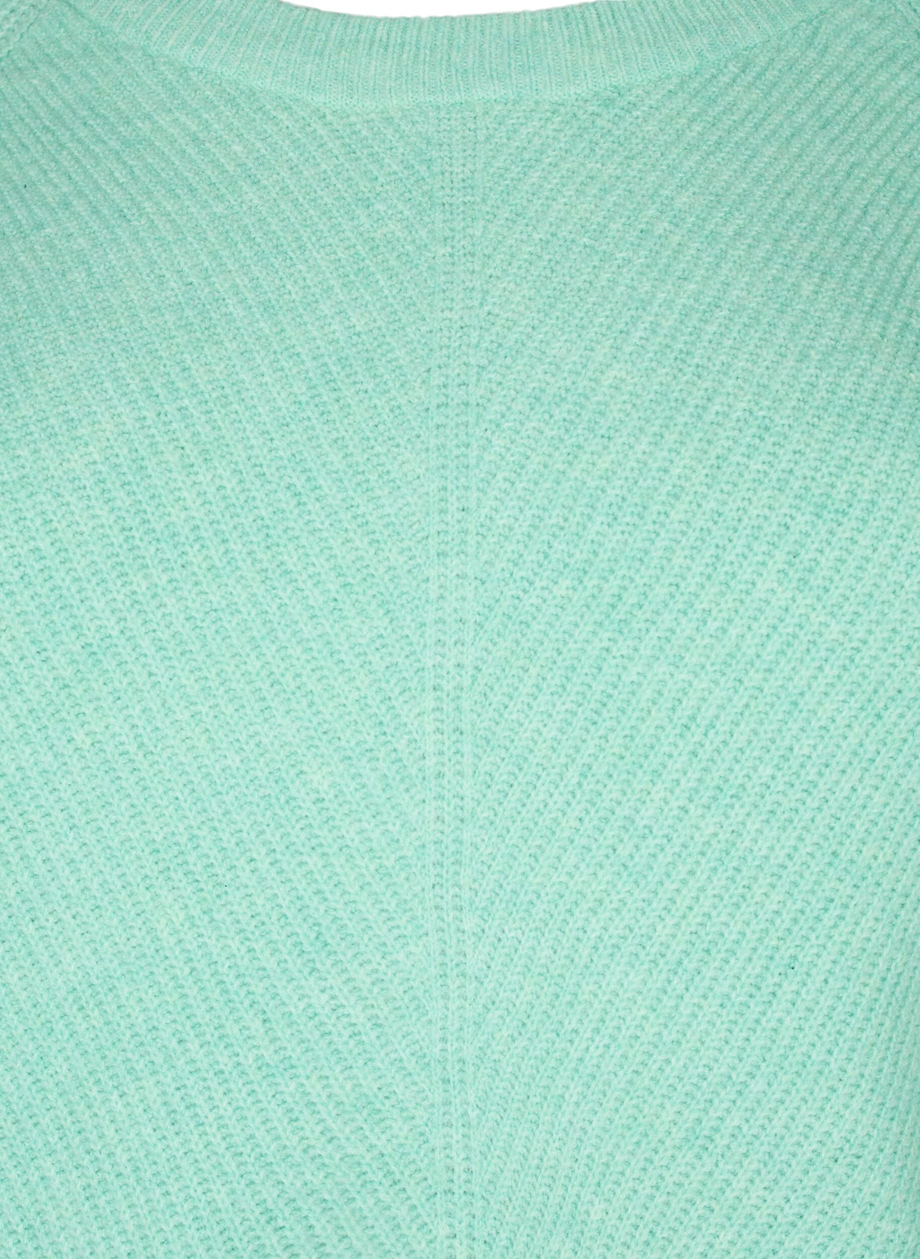 Zizzi Melanzowy pulower z rozcieciem z boku, Cabbage/White, Packshot image number 2