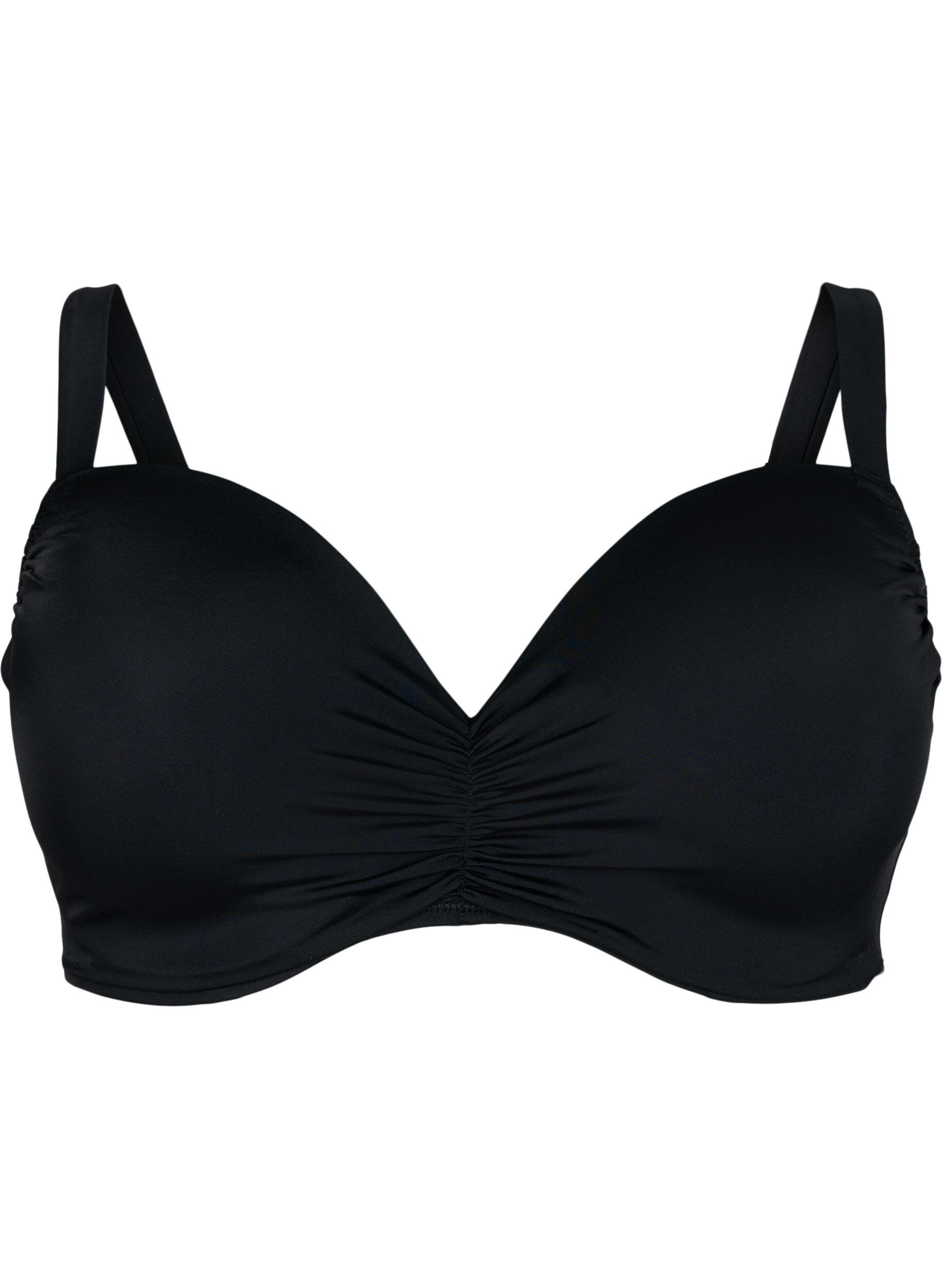 Zizzi Biustonosz bikini z wyprofilowanymi miseczkami, Black, Packshot image number 0