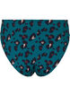 Dól bikini z wysokim stanem, Teal Leopard, Packshot image number 1