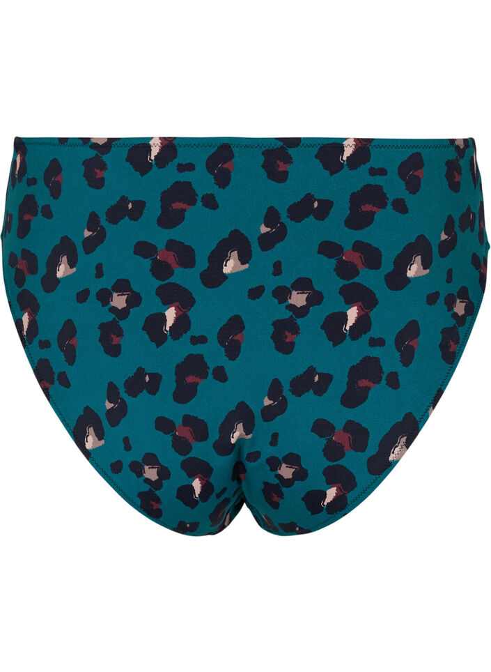 Dól bikini z wysokim stanem, Teal Leopard, Packshot image number 1