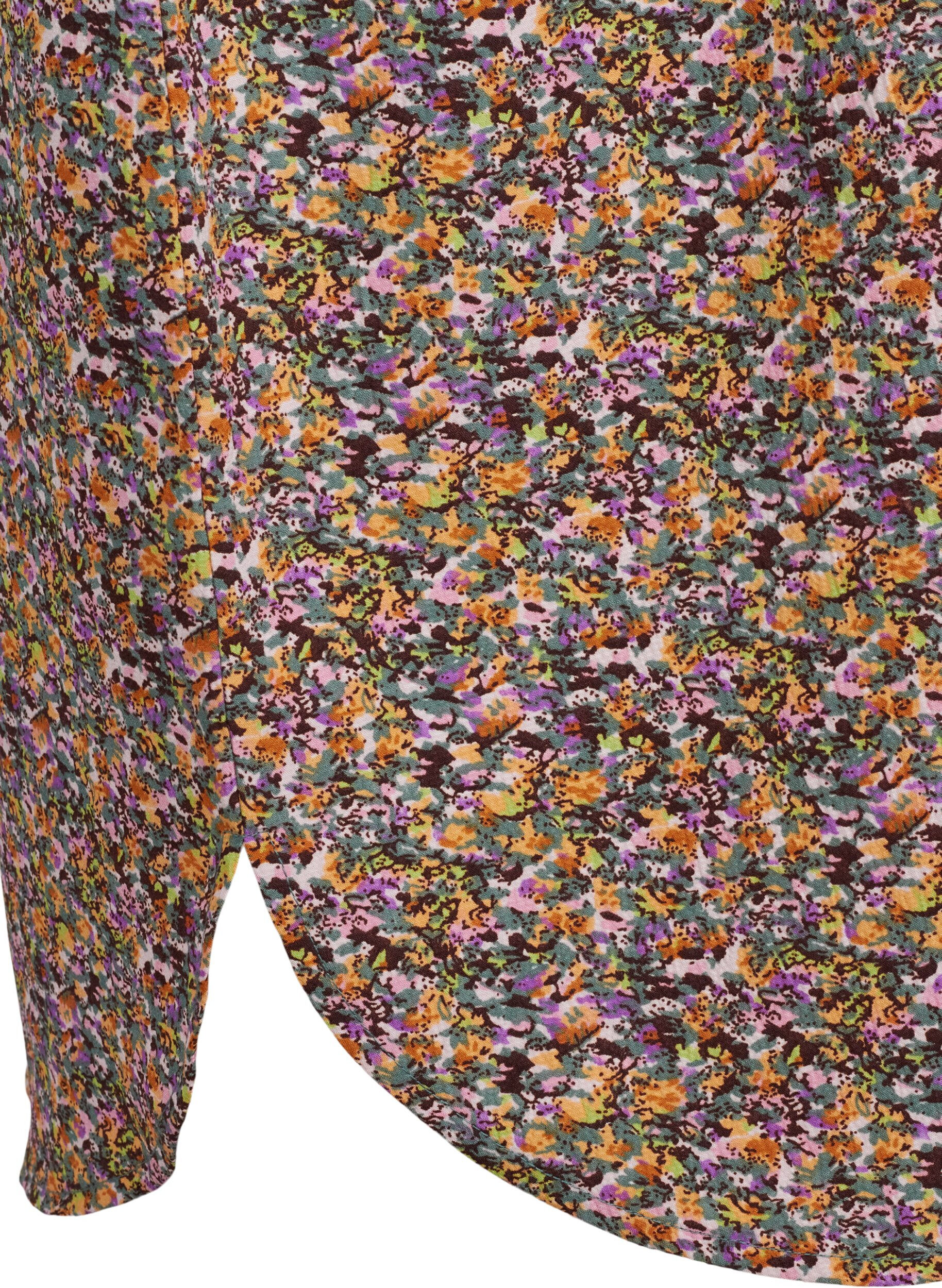 Zizzi Flash - Koszulowa sukienka z nadrukiem, Multi Ditsy, Packshot image number 3