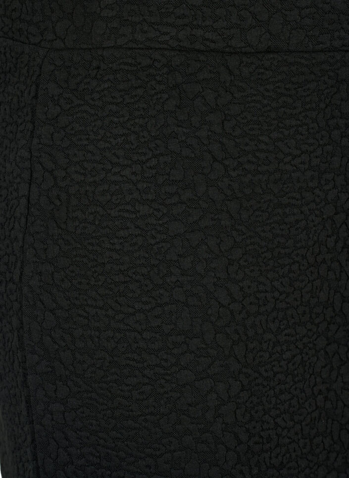 Krótka spódniczka z faktura, Black, Packshot image number 2