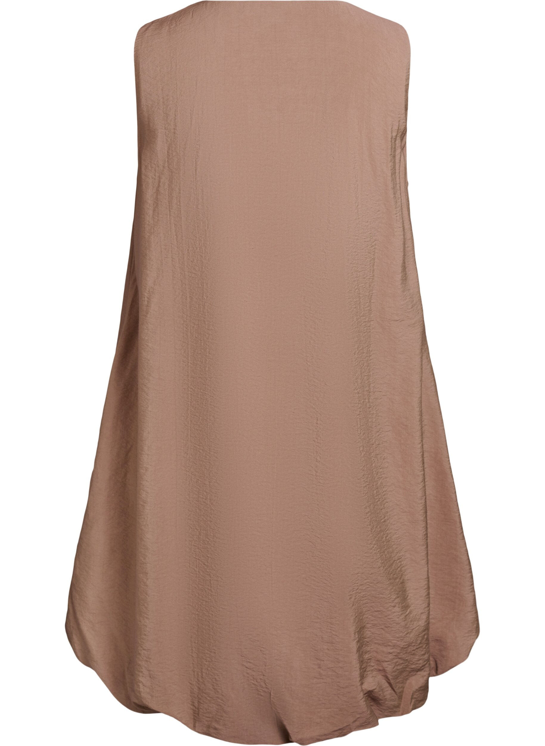 Zizzi Balonowa sukienka do kolan z kieszeniami, Brązowy, Packshot image number 1