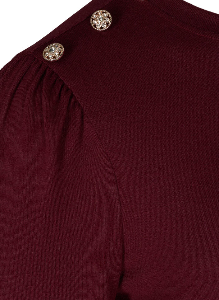 Long-sleeved blouse with shoulder detail, Port Royal, Packshot image number 3
