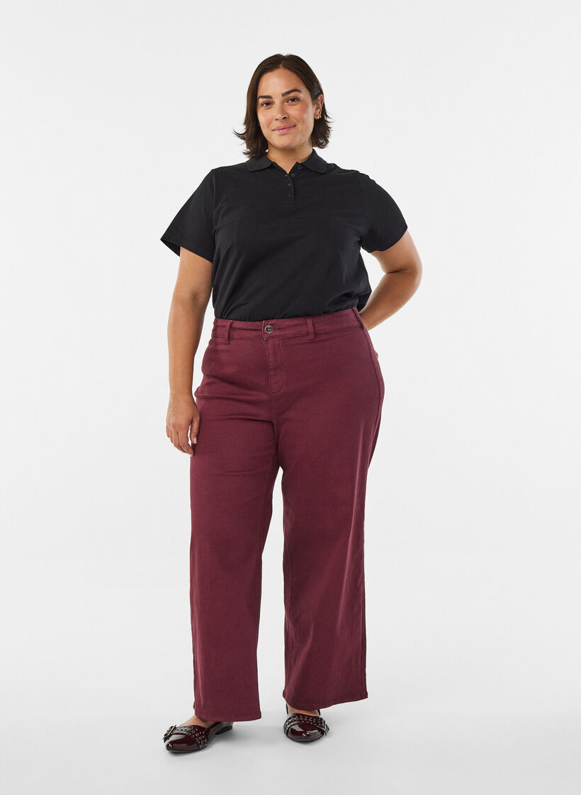 Koszulka polo z kr&oacute;tkim rekawem, Czarne, Model image number 1