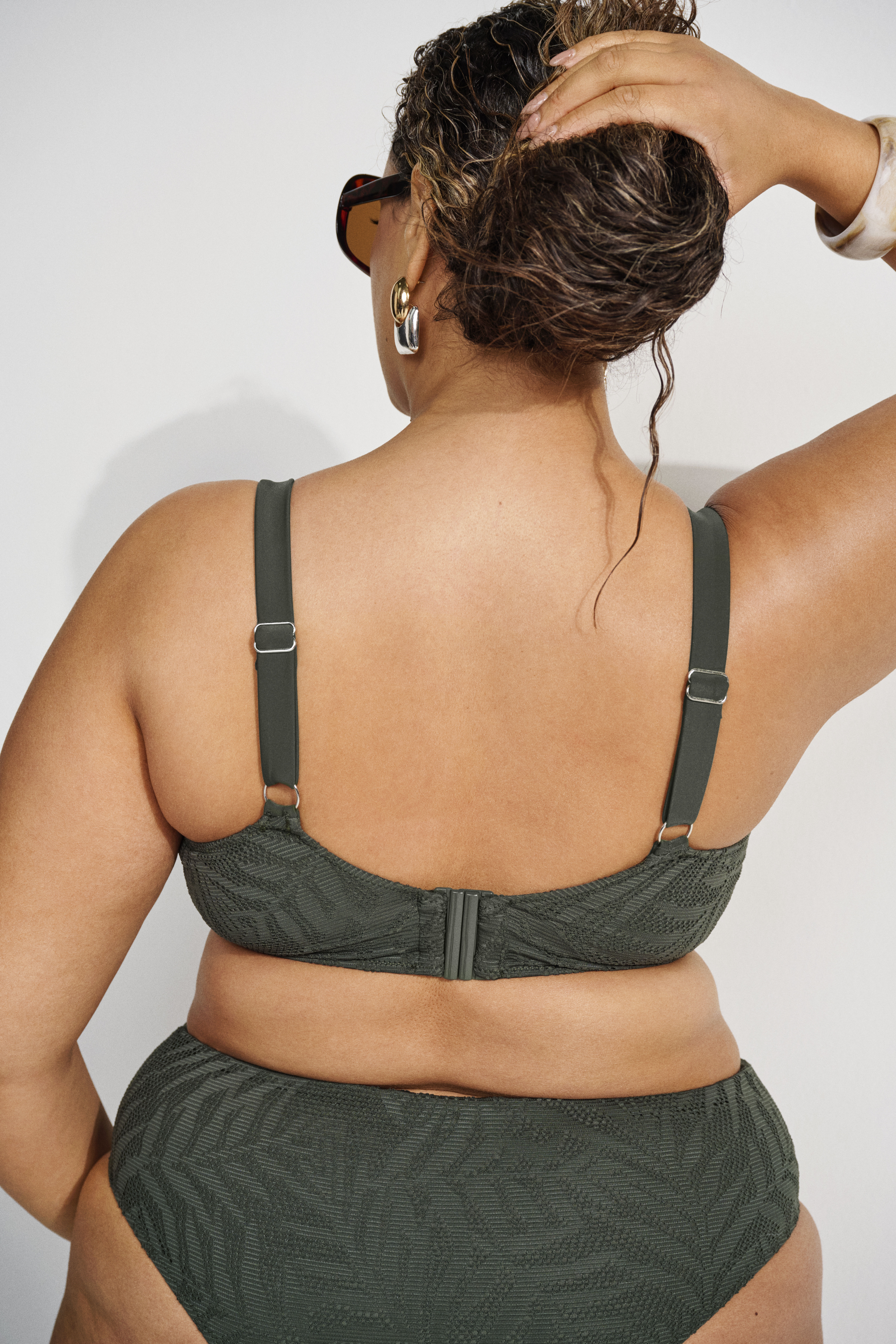 Zizzi Bikini z teksturowaną siateczką, , Model