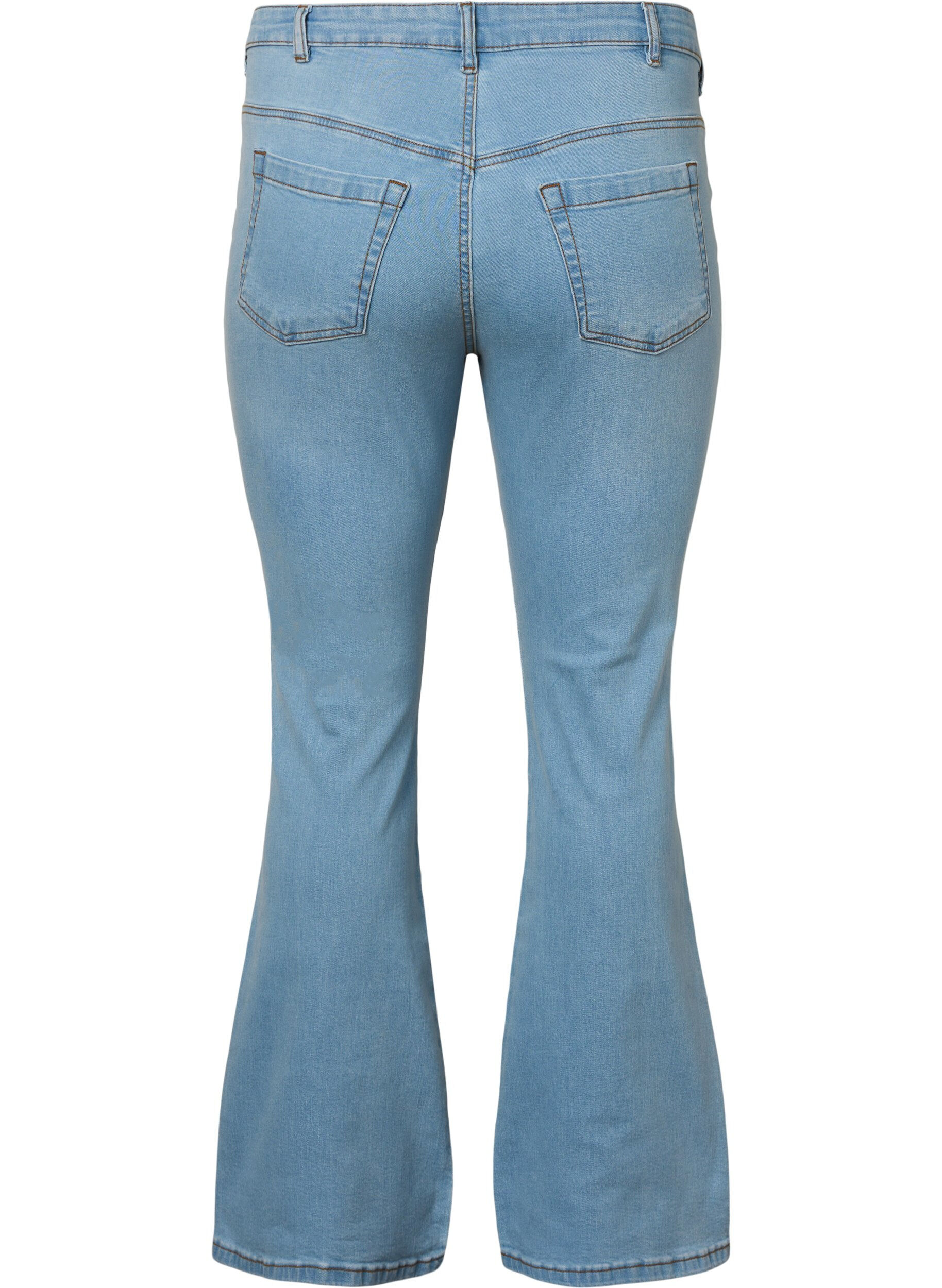 Zizzi  Jeansy typu bootcut Ellen z wysokim stanem, Niebieskie, Packshot image number 1