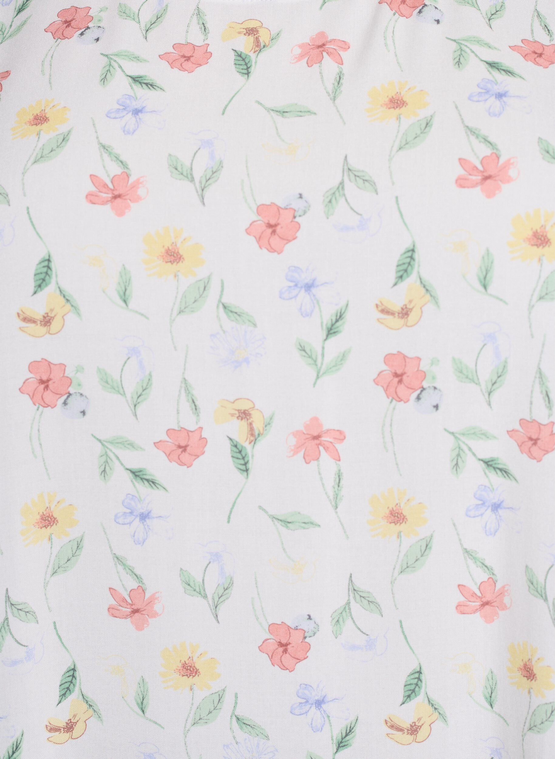 Zizzi Flash &ndash; sukienka z wiskozy z wcieciem, Biały, Packshot image number 2